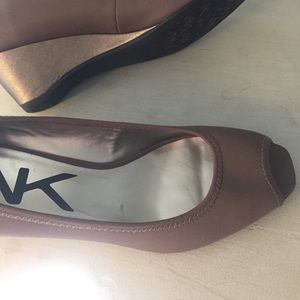 Anne Klein NEW peep toe (non leather) wedges